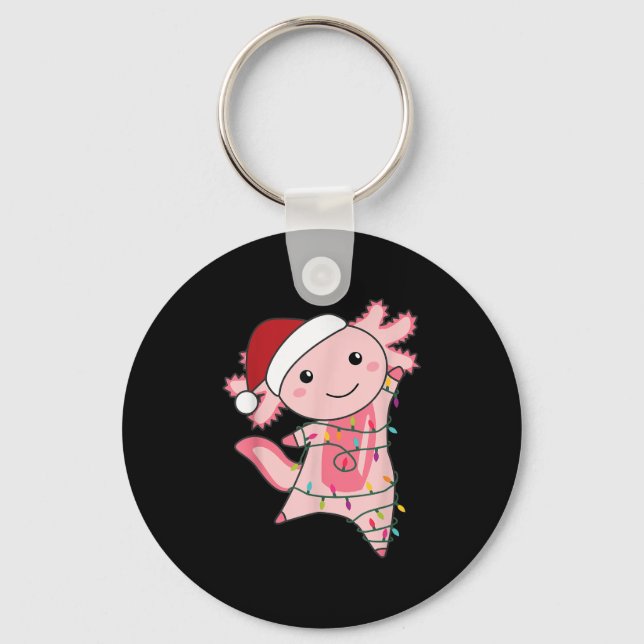 Chaveiro Axolotl Fada de Natal Leve Axolotl (Frente)