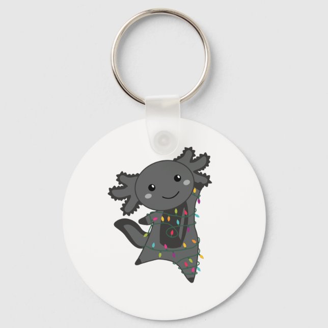 Chaveiro Axolotl Felry Natal Animais de inverno Axolots (Frente)