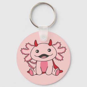 Chaveiro Axolotl Halloween Cute Devil Kids Witume