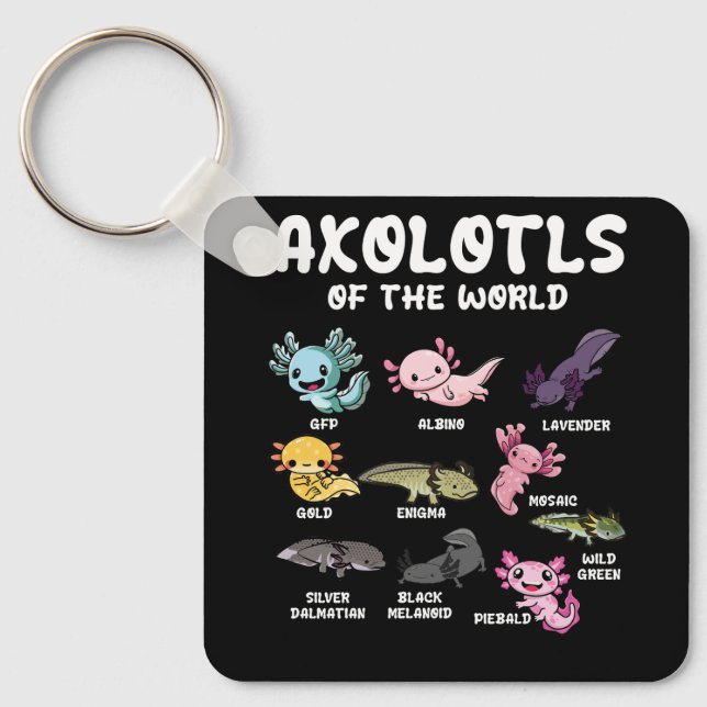 Chaveiro Axolotls Do Lover Kawaii Axolotl Da Cuta Mundial O (Frente)