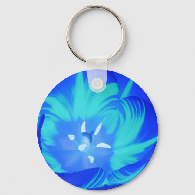 Chaveiro azul brilhante (Frente)