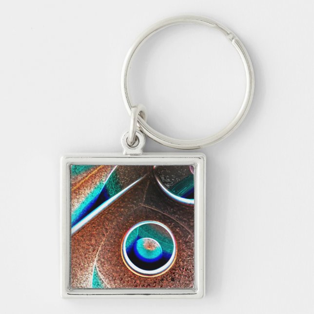 Chaveiro Azul-cobre (Frente)