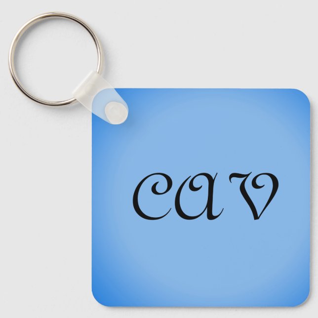 Chaveiro Azul Cornflower Sangria (Frente)