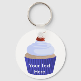 Chaveiro Azul-cupcake em azul