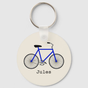 Chaveiro azul da bicicleta