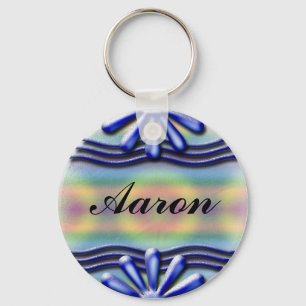 Chaveiro Azul da placa de identificação