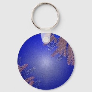 Chaveiro Azul da poinsétia do Natal