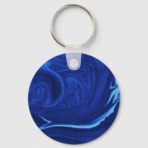 Chaveiro Azul de cobalto Texturizado