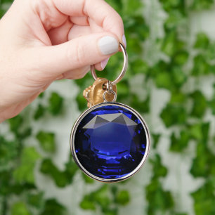 Chaveiro Azul de Gemstone Sapphire