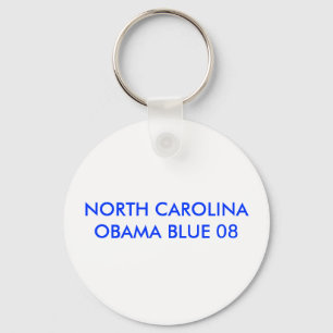 CHAVEIRO AZUL DE NORTH CAROLINA 08 OBAMA