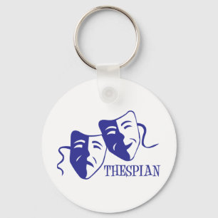 Chaveiro azul do thespian
