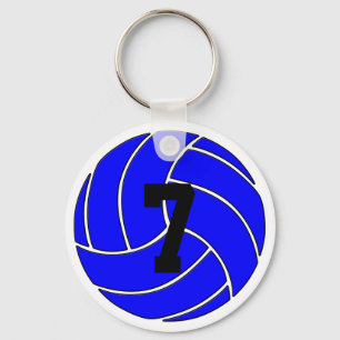 Chaveiro azul do voleibol (anel chave)
