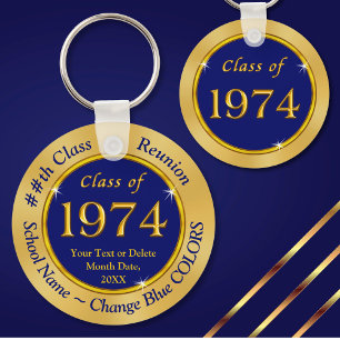 Chaveiro Azul e Dourado, Classe de 1972, Favores de Reuniã
