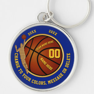 Chaveiro azul e Dourado do basquetebol,
