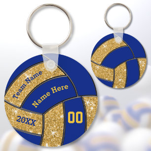 Chaveiro Azul e presentes personalizados ouro da equipe do