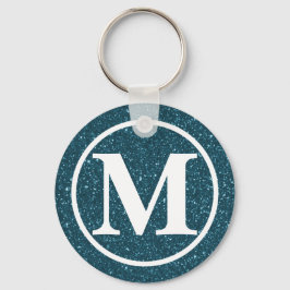 Chaveiro Azul, Glitz BB, monograma
