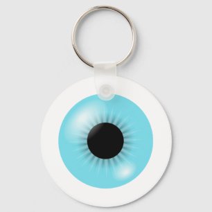 Chaveiro azul grande do globo ocular