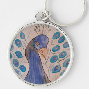 Chaveiro Azul Pavão