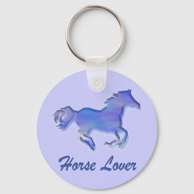 Chaveiro Azul-trevo-cavalo (Frente)