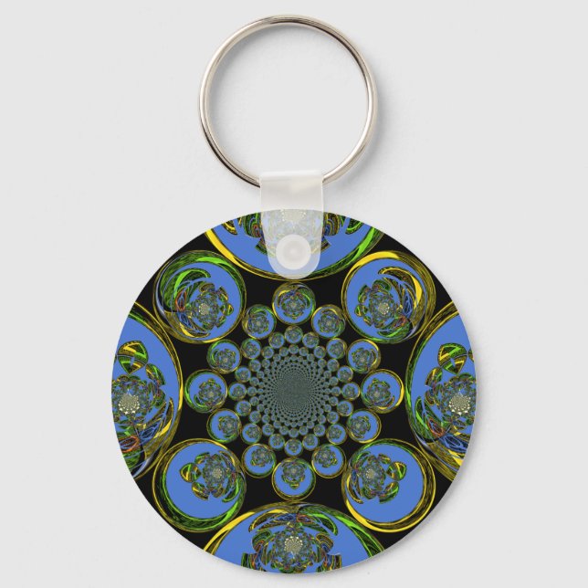 Chaveiro Azul Vintage (Frente)