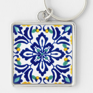 Chaveiro Azulejo mexicano Talavera Terracotta nº 10