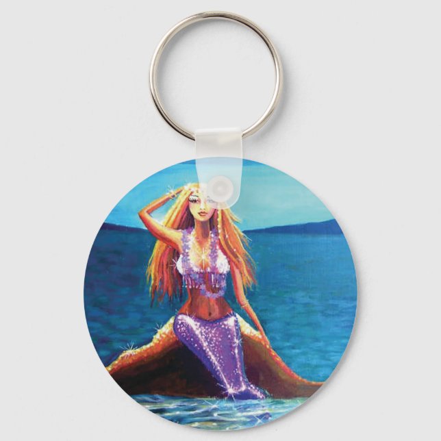 Chaveiro Azure Ocean - Mermaid Art Key Chain (Frente)