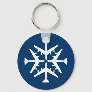 Chaveiro B-52 Floco de neve da aeronave