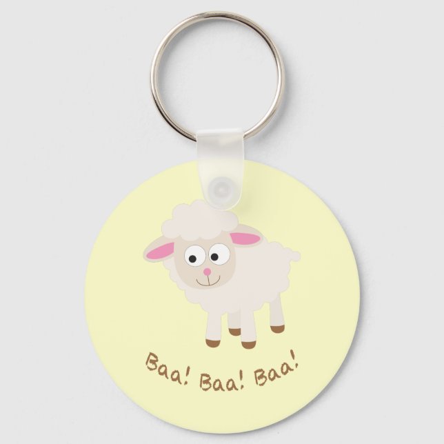 Chaveiro Baa! Baa! Baa! Lâmpada Pequena (Frente)