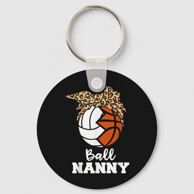 Chaveiro Babá Nanny Engraçada, Babá de Voleibol (Frente)