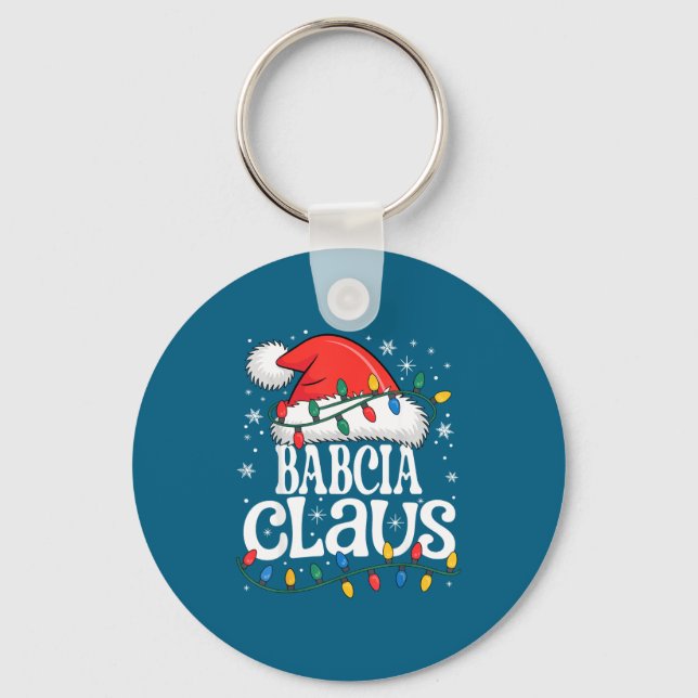 Chaveiro Babcia Claus Funny Xmas Christmas Grandma Holiday  (Frente)