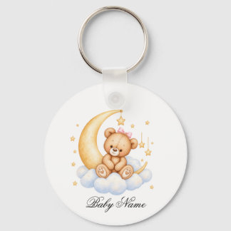 Chaveiro Baby Birth Custom Monogram Parents Keychain