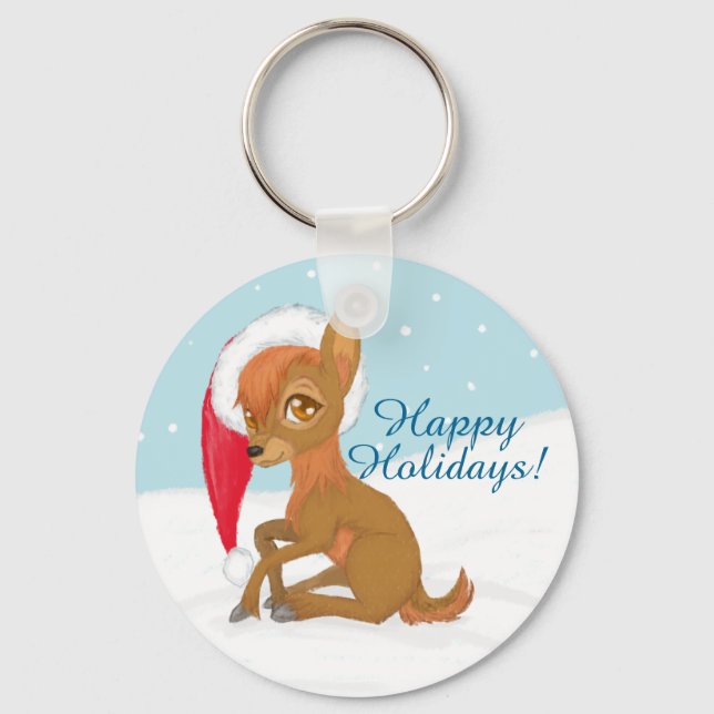 Chaveiro Baby Christmas Reindeer (Frente)