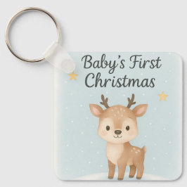 Chaveiro Baby first christmas reindeer cute tiny festive 