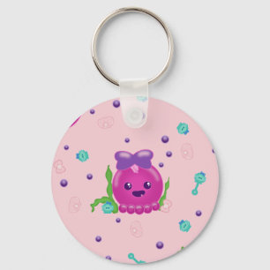 Chaveiro Baby Girl Kawaii Octopus