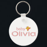 Chaveiro Baby Olivia<br><div class="desc">Presente perfeito para chá de fraldas,  aniversário,  Natal e muitas outras ocasiões!</div>