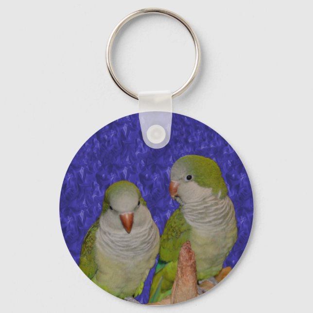 Chaveiro Baby Quaker Parrot Pair (Frente)