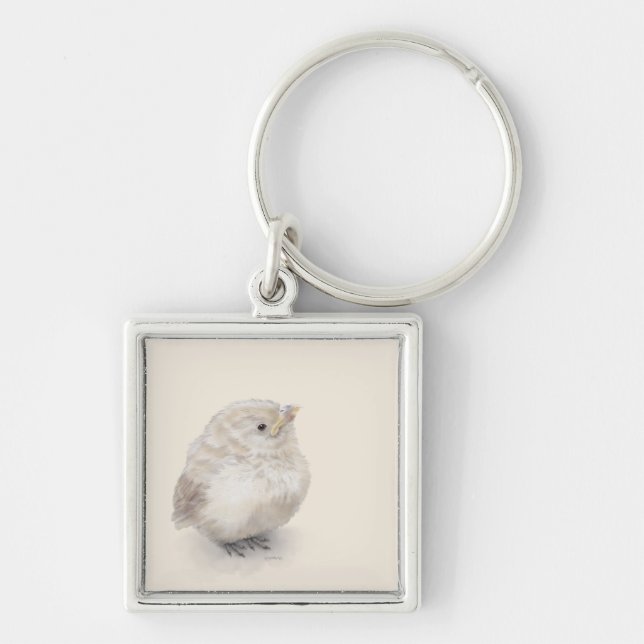 Chaveiro Baby Sparrow Digital Watercolor (Frente)