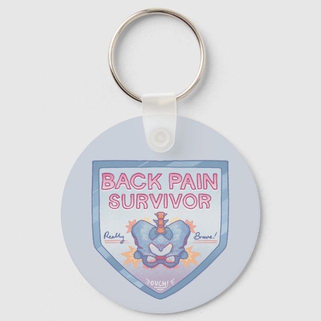 Chaveiro Back Pain Survivor (Frente)