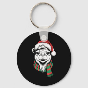 Chaveiro Bactrian Camel Xmas Santa Hat Custo de Natal
