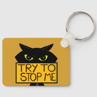 Chaveiro Bad Boogie -O Gato- "Tente" KeyChains engraçados
