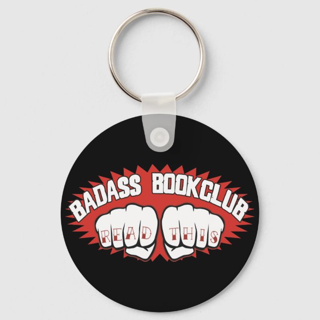Chaveiro Badass Bookclub (Frente)