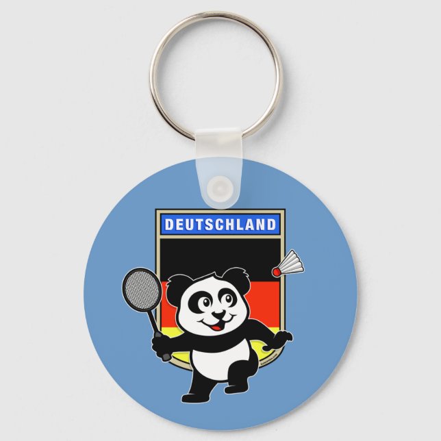 Chaveiro Badminton Alemanha Panda (Frente)