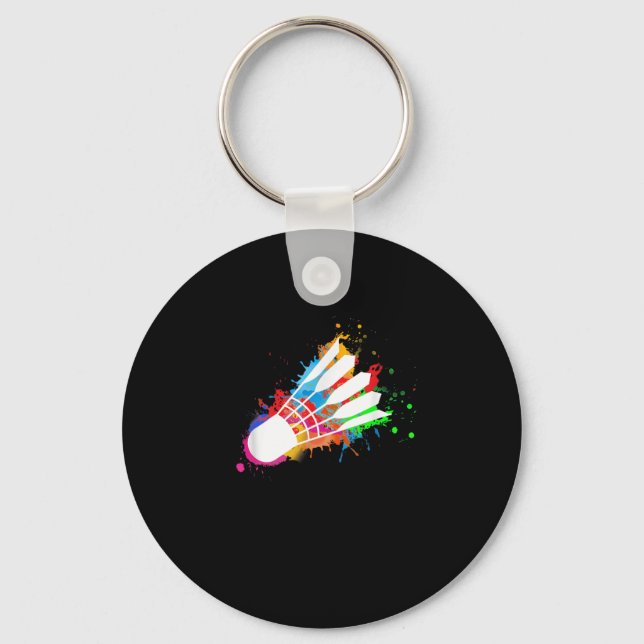 Chaveiro Badminton Colorida Shuttle (Frente)