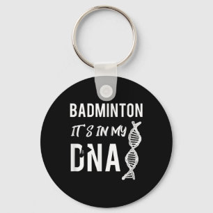 Chaveiro Badminton Dna Para O Jogador De Badminton