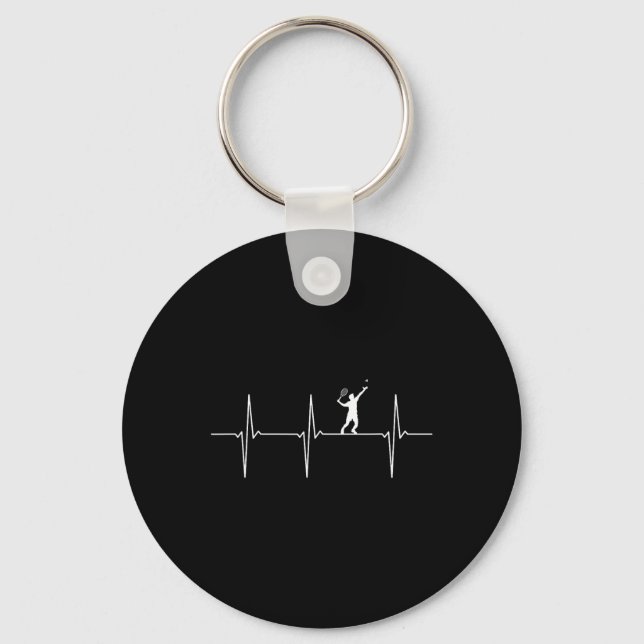 Chaveiro Badminton Ecg Frequência Do Pulso Do Pulso Do Puls (Frente)