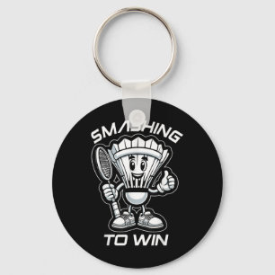 Chaveiro Badminton Forever Cartoon Shuttle E Racket Graph