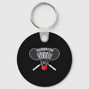 Chaveiro Badminton Graphic Badminton Player Shuttle Sports