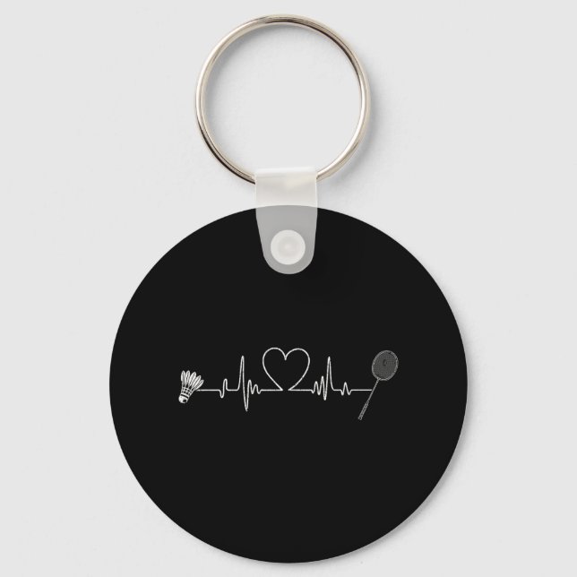 Chaveiro Badminton Heartbeat Encantado Badminton (Frente)