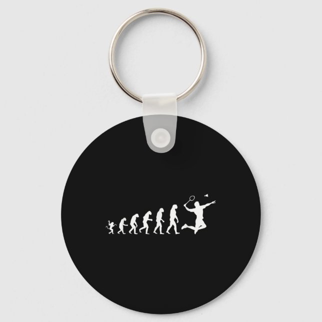 Chaveiro Badminton Para Evolução Humana  (Frente)