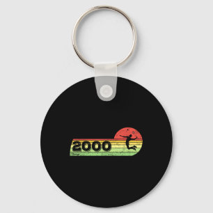 Chaveiro Badminton-player Vintage 2000 Birthday Shuttle Bad
